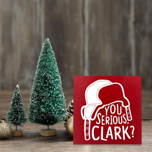 Clark Griswold Christmas Vacation Movie Decor - Xmas Sign 5 x 5 Inch - color: Serous