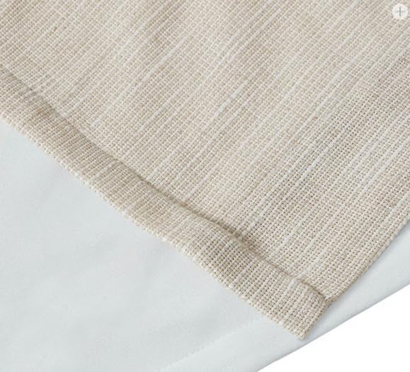 Madison Park Linen Blend Curtain, Thermal Insulated, 1 Panel 50x84 Natural - color: Rod Pocket, Solid Natural, size: 50"W x 84"L (Pack of 1)