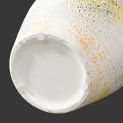 Rustic Farmhouse Ceramic Vase, 10 Inch - color: Rustic White, size: 10 inch