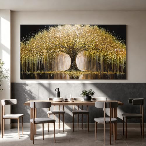 Large Tree Of Life Wall Art Decor 29"x58" Large Wall Art For Living Room - color: HX5D, size: 58"L x 29"W