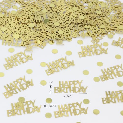 Birthday Confetti - Gold Glitter for Tables, 270 Pcs - color: Color1