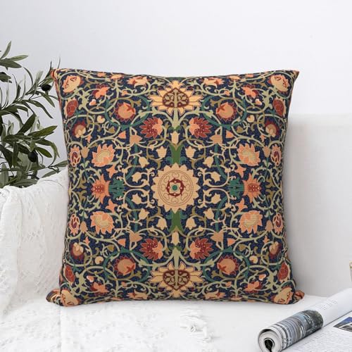 William Morris Vintage Floral 16x16 inches Throw Pillow Covers Cushion Covers for Couch Home Bed Living Room Decorative Pillow Cases - color: Color-11, size: 16" x 16" (Pack of 1)
