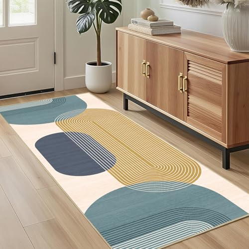 Boho Runner Rug 2x6 for Hallway Kitchen Bedroom,Blue - color: Blue, size: 2'x6'(Rectangular)
