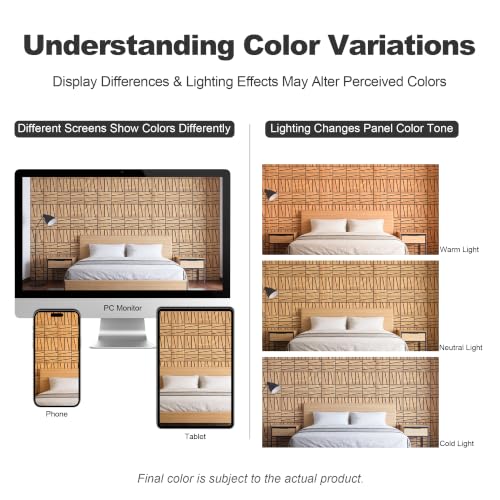 WoveN SounD Acoustic Wall Panels, Natural Oak, 16 Pack, 12x12 in - color: Cut Prism, Natural Oak, 16 Pack