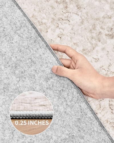 2'6"x8 Runner Rug Non Slip, Washable Runners for Hallways,Beige - color: Abstract-beige, size: 2'6" x 8' (Runner)