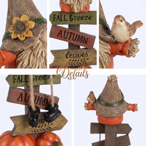 Fall Gnome Decorations for Home Thanksgiving Table Decor for Autumn Harvest