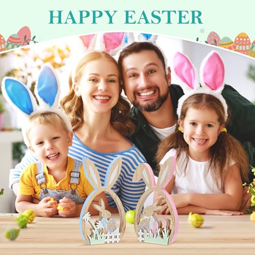Antizz 2Pcs Easter Decorations for the Home Farmhouse Rustic