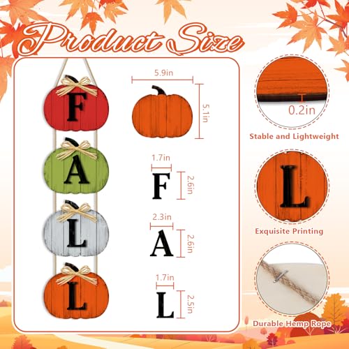 Britimes Thanksgiving Farmhouse Welcome Door Sign, Wooden, for Front Door - style: Fall
