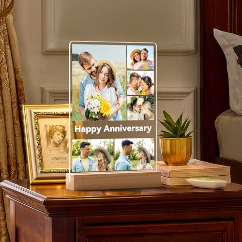 Custom Picture Frames, Personalized Anniversary Couple Gifts for Women Men - color: Style 04