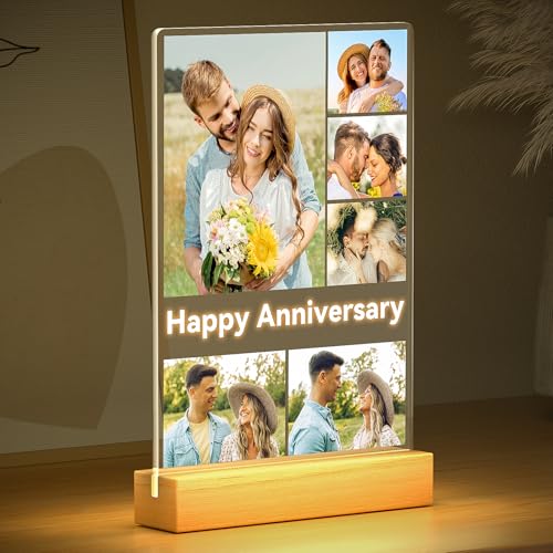 Custom Picture Frames, Personalized Anniversary Couple Gifts for Women Men - color: Style 04