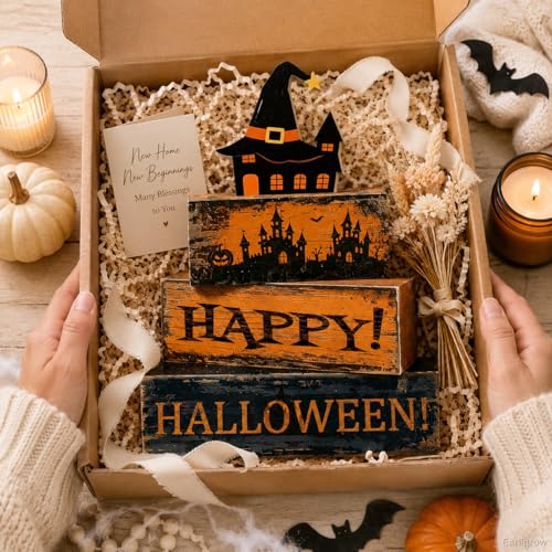 Halloween Decor Indoor, Haunted House Halloween Table Decorations for Home