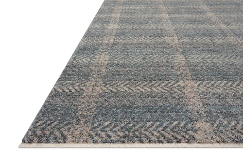 Loloi Angela Rose Ember Blue/Beige 2'-3" x 3'-10" Accent Rug - color: Blue / Beige, size: 2'3" x 3'10" (Rectangular)