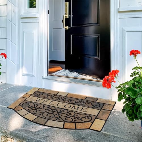 CHICHIC Front Door Mat 17"x29" Outdoors Mat Heavy Duty Welcome Mat, Vine - size: 17" x 29"