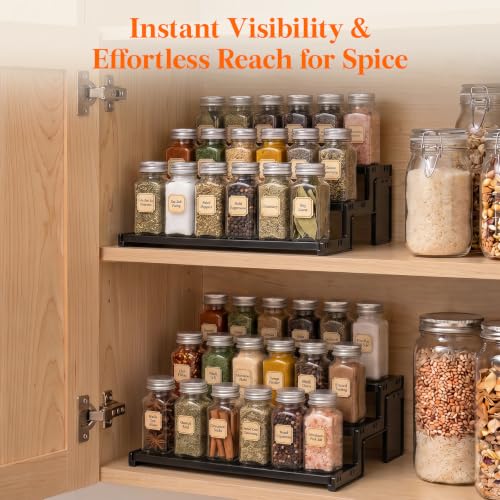Lifewit 12″ Spice Rack, Perfume Cologne Stand, Tool-Free Assembly, 1 Pcs - color: Black, size: 12″3-Tier,1 pc