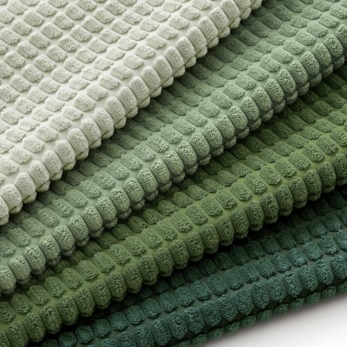 MIULEE Boho Decorative Pillow Covers 18x18 Inch Set of 4 Forest Green - color: Forest Green, size: 18" x 18" (Pack of 4)