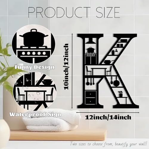 Kitchen Sign Decor Funny Metal Wall Decor Metal Black Kitchen Wall Art for Modern Home Pantry Dining Room Restaurant Coffee Shop Decorations 10x12 Inch - color: Black Kitchen Sign-06, size: 10×12 Inch
