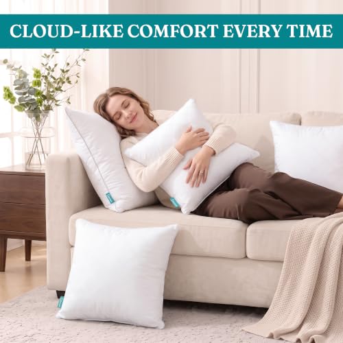 Oubonun 16x26 Lumbar Pillow Inserts Set of 2, Soft Decorative Couch Cushion - size: 16×26 inch