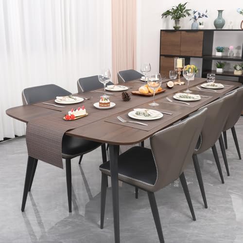 Myir JUN Placemats Set of 10 Kitchen and Dining Table Placemats - color: Coffee, size: Set of 10