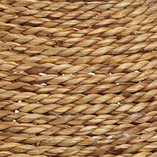 Deco 79 Seagrass Handmade Decorative Vase Wrapped Tall Floor Centerpiece Vase with Open Framed Cream Bamboo Center, Vase for Home Decoration 10" x 10" x 25", Brown - size: 10" x 10" x 25"
