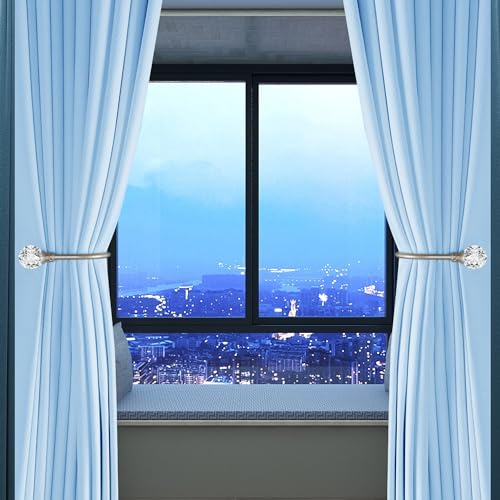 Groleca U Shaped Metal Curtain Holdbacks, Curtain Tiebacks, 4 Pack, Silver - color: 4 Pcs, Silver