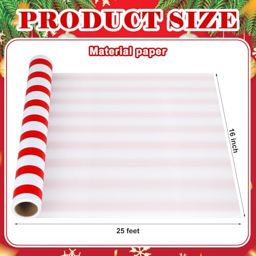 AmazingSpark Striped Table Runner Roll,Red,25' Long X 16" Wide - color: Red, size: 25' Long X 16" Wide