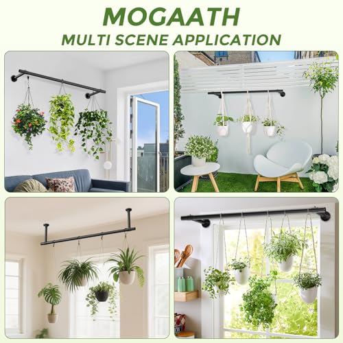 Window Plant Hanger Indoor, 32 Inch Heavy Duty Plant Hanging Rod - size: 32 Inch