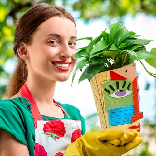 Midogaigai Abstract Face Planter Pots for Indoor Plants&Flowers Home Decor - style: Eclectic