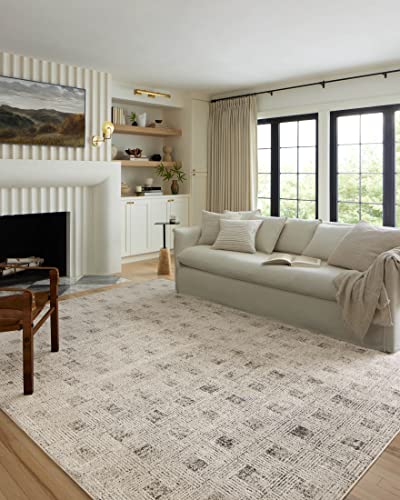 Loloi Kamala Grey/Graphite 5'-3" x 7'-9" Area Rug - color: Grey / Graphite, size: 5'3" x 7'9" (Rectangular)