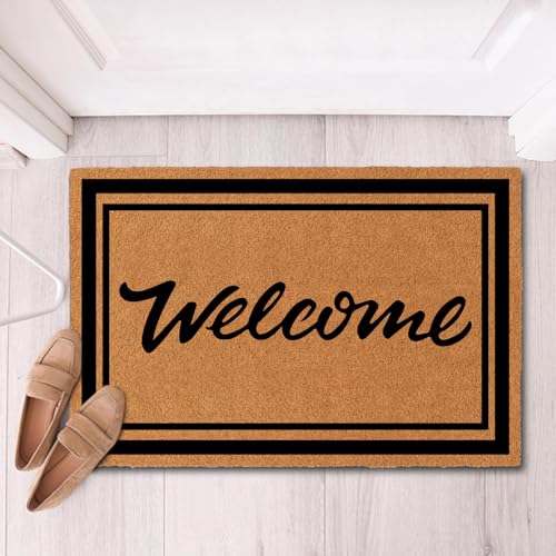 Nialnant Door Mat Outside Entrance, Welcome Mats for Front Door - color: Welcome