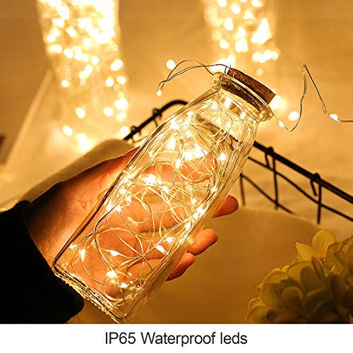 ANJAYLIA Battery Operated Fairy String Lights, 26Ft 80 LEDs, Warm White - color: Warm White 1 Pack 80 LED
