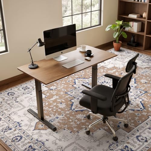 Rugflix 5x7 Area Rugs for Living Room, Washable Brown Beige Large Rug - color: Brown Beige, size: 5' x 7' (Rectangular)
