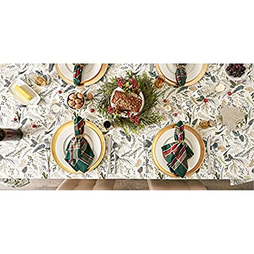 Pre de Provence French Stripe Dining Table Collection Farmhouse Style Table Runner, 14x108 Inches, Balsam Green - color: Balsam Green, size: 14x108 Inches (Pack of 1)