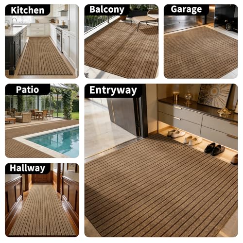 MIDUO 2ft x 6ft Runner Rug, Non Slip Indoor Outdoor Rugs for Hallway