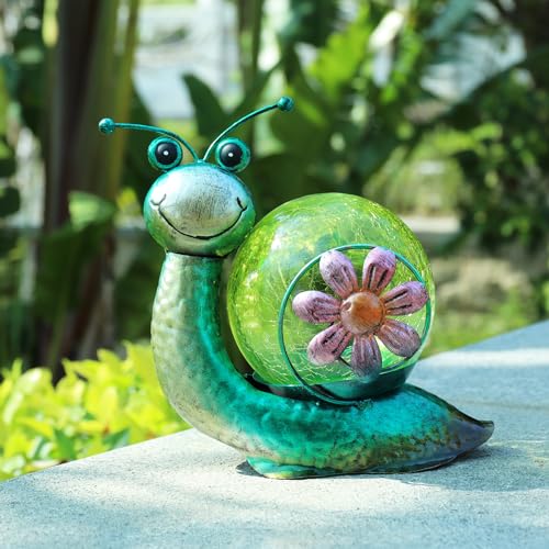 MUMTOP Solar Lights Snail Figure Outdoor Garden Decor Waterproof Lamp