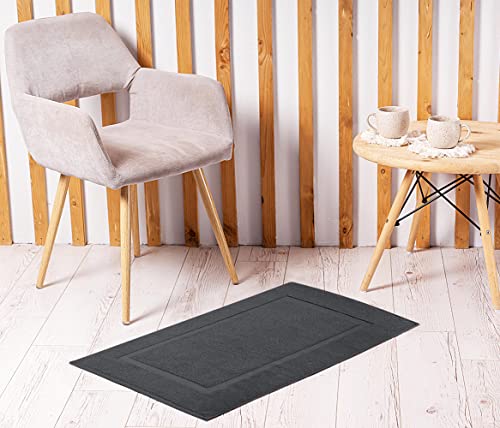 Utopia Towels Cotton Bath Mat, 21x34 in, 2 Pack, Grey - color: Grey, size: 2 Bath Mats