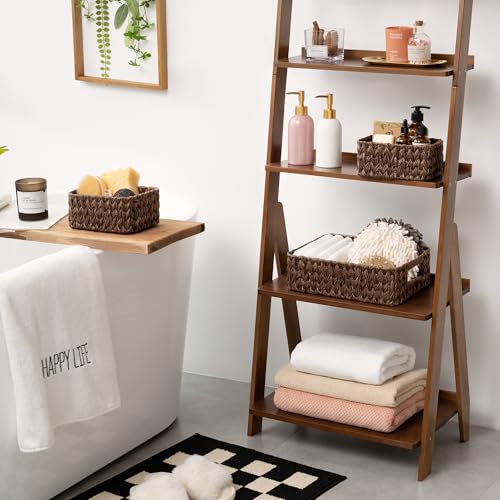 GRANNY SAYS Small Wicker Baskets for Shelves, Wicker Baskets for Storage - color: Brown, size: 13"L x 9"W x 4"H + 2x 7¾"L x 5¾"W x 3½"H