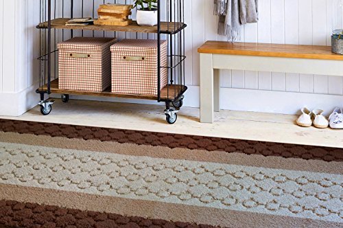 Custom Size Hallway Runner Rug Brown Color 31 inch Wide Select Your Length Non-Slip (Skid Resistance) Rubber Backing 2 feet x 31 inch - color: Chain Brown, size: 2'7" x 2' (Runner)