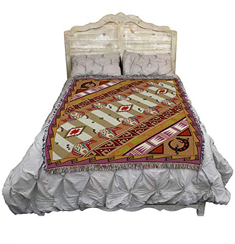 Pure Country Weavers Western Slant Shadows Blanket - Southwest Native American Inspired - Gift Tapestry Throw Woven from Cotton - Made in the USA (72x54) - color: Slant Shadows, size: Large