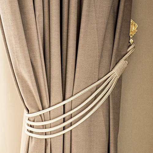 2 Pcs Curtain Holdback Hooks Zinc Alloy Golden Vintage Style Hooks