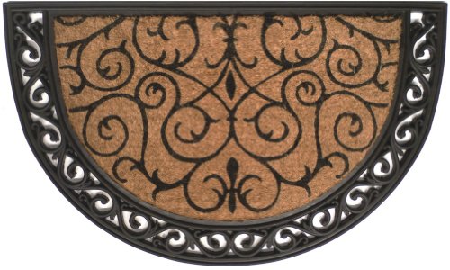 Calloway Mills 100102436 Ornate Scroll Doormat, 24" x 36", Natural/Black - color: Ornate Scroll