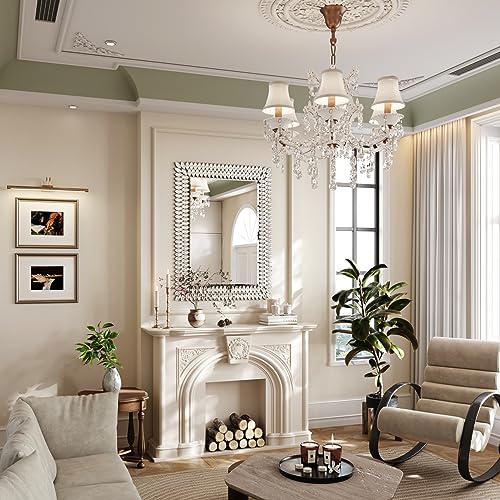 Kelly Miller 30"x40" Jeweled Luxury Rectangle Decorative Wall Mirror - size: 40"L x 30"W