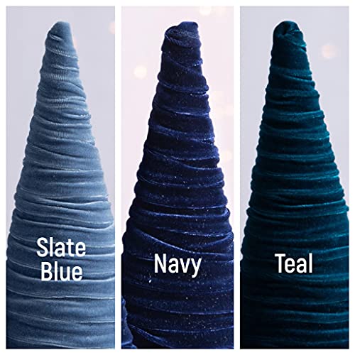 Create Your Own Set of 3 Velvet Trees (Create Your Own) - color: Create Your Own
