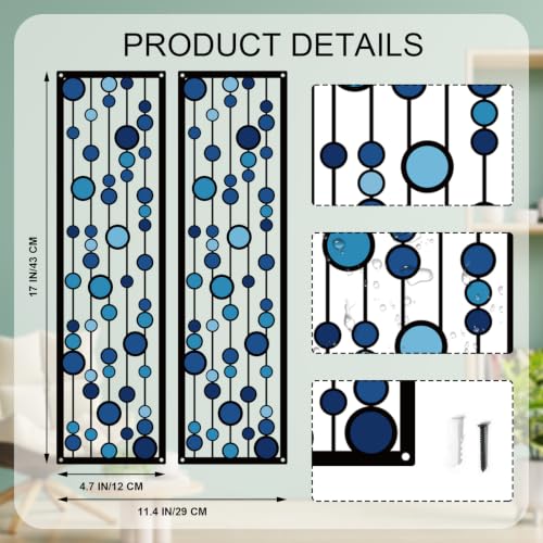 ShxTrade Geometric Metal Wall Decor - color: Blue