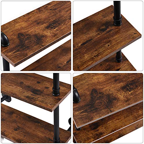 IBUYKE 3-Tiers Industrial Pipe Shelves, Pipe Floating Shelves RF-TM003 - size: 3 Tier