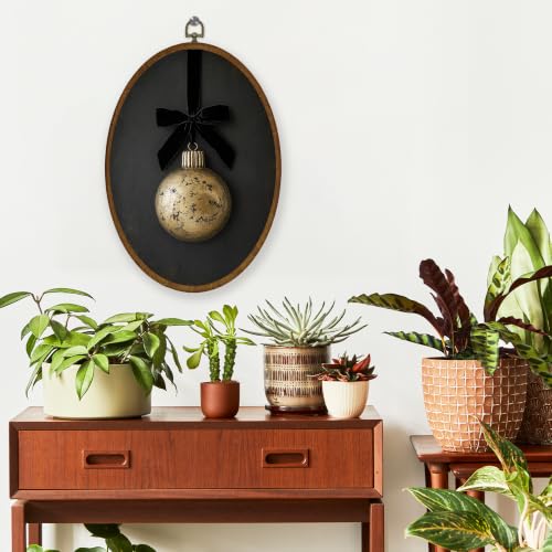 WULQYING Moody Christmas Bauble Ball Oval Wall Art Decor Home 8.6x11.4 - color: Color36