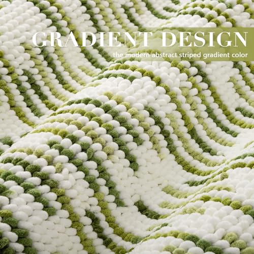 BSICPRO Bathroom Rugs Sets 2 Piece, Modern Bath Mat 20"x32"+16"x24", Sage - color: Sage and White, size: 20" x 32" Plus 16" x 24"