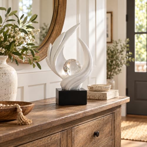 Abstract Art Sculptures Living Room Book Shelf Decor