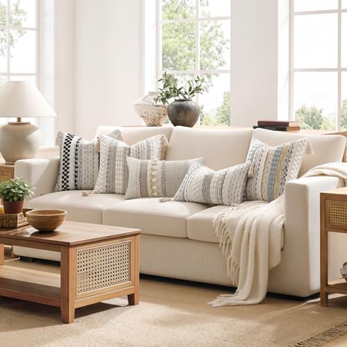 Kevin Textile Boho Tufted 20x20 Inch Pillow Cover 1 Pack, Beige - color: Beige, size: 20" x 20" (Pack of 1)