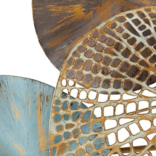Madison Park Wall Art Living Room Décor - Lenzie Metal Abstract Coastal Decoration, Home Accent Modern Kitchen Dining Decoration, Ready to Hang for Bedroom, 15.7"W x 26.9"L, Multi 2 Piece - style: Lenzie