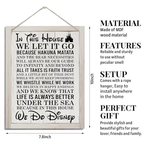 In This House Sign, Farmhouse Wood Sign, Rustic Hanging Wood Plaque Sign, farmhouse Home Decor, Room Decoration, House Door Sign, Wall Decor, Decorative Wooden Wall Sign - color: Funny Mouselet Sign 07
